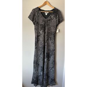 Vintage CDC Caren Desiree Company Long Midi Cocktail Mesh Dress Fall Classic 12